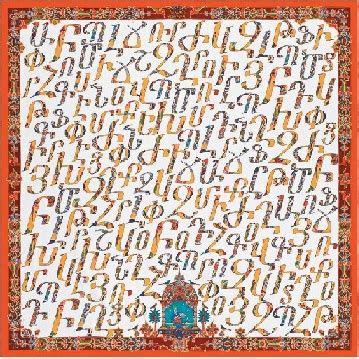 armenian alphabet hermes scarf|Hermès’ Armenian scarf goes on sale .